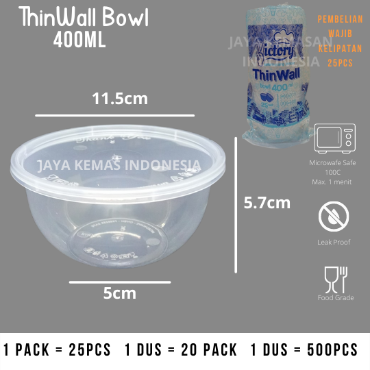 Foto Thinwall Bowl 400ml | Thinwall Bulat 400ml