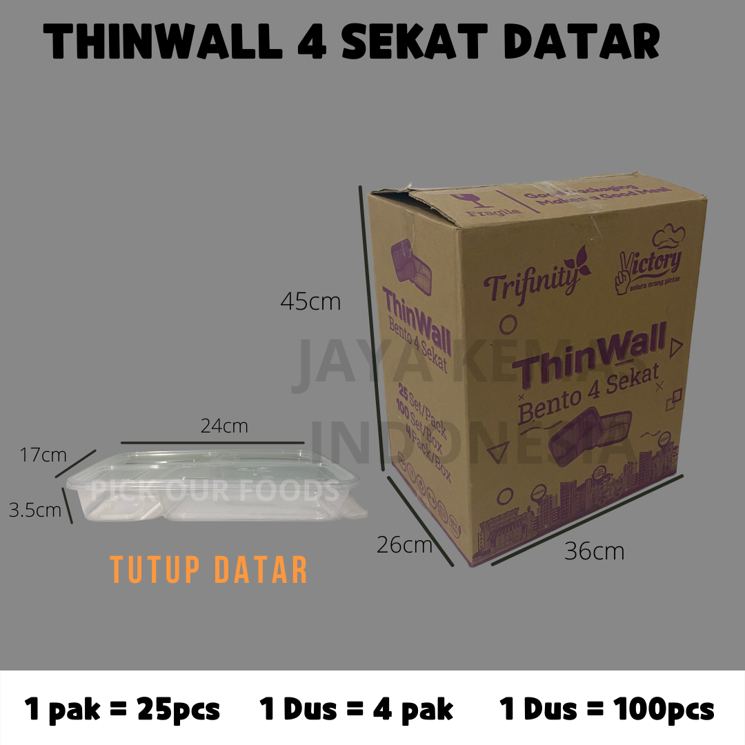 Foto THINWALL BENTO | THINWALL SEKAT 4 DATAR