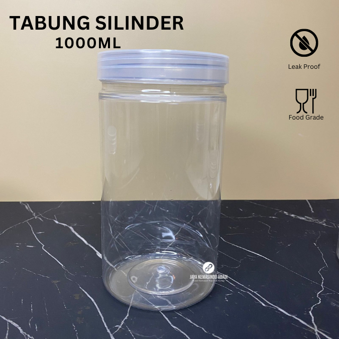 Foto Toples Silinder 1000ml | Tabung Silinder 1000ml Bening