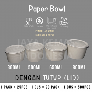 ThumbnailPaper Bowl 650ml | Mangkok Kertas 24oz