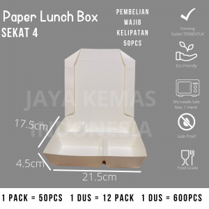 ThumbnailPaper lunch box Ivory Sekat 4