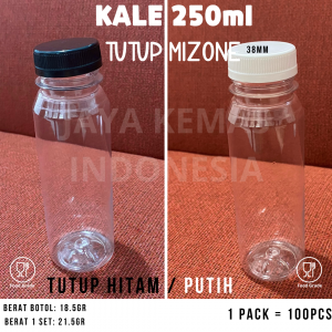 Botol KALE 250ml | Botol Kale BULAT | Botol Minuman PET 250ml