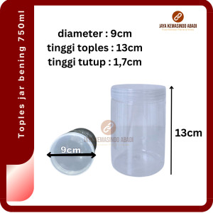 Toples Silinder 750ml | Tabung Silinder 750ml Bening