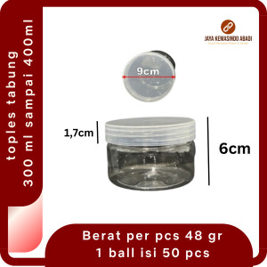 Toples Silinder 300ml | Tabung Silinder 300ml Bening