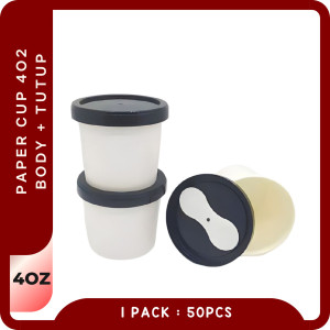 Tutup Cup 4oz | Tutup Cup Eskrim 4oz | Hanya Tutup 4oz